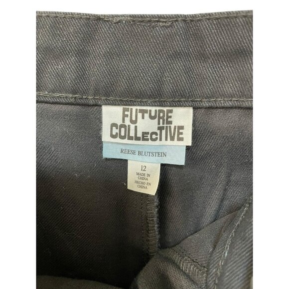 Future Collective with Reese Womens 12 Standard Fit Full Straight Denim Pants - Picture 3 of 7